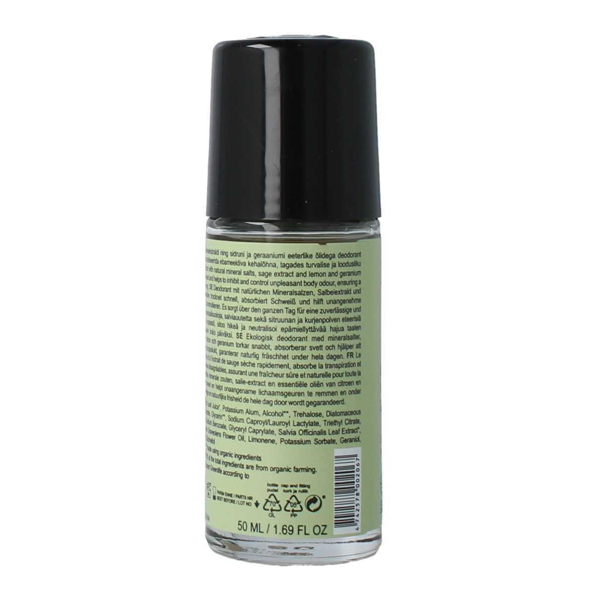 Joik Organics Lemon & geranium mineral deodorant vegan 50.00 Milliliter