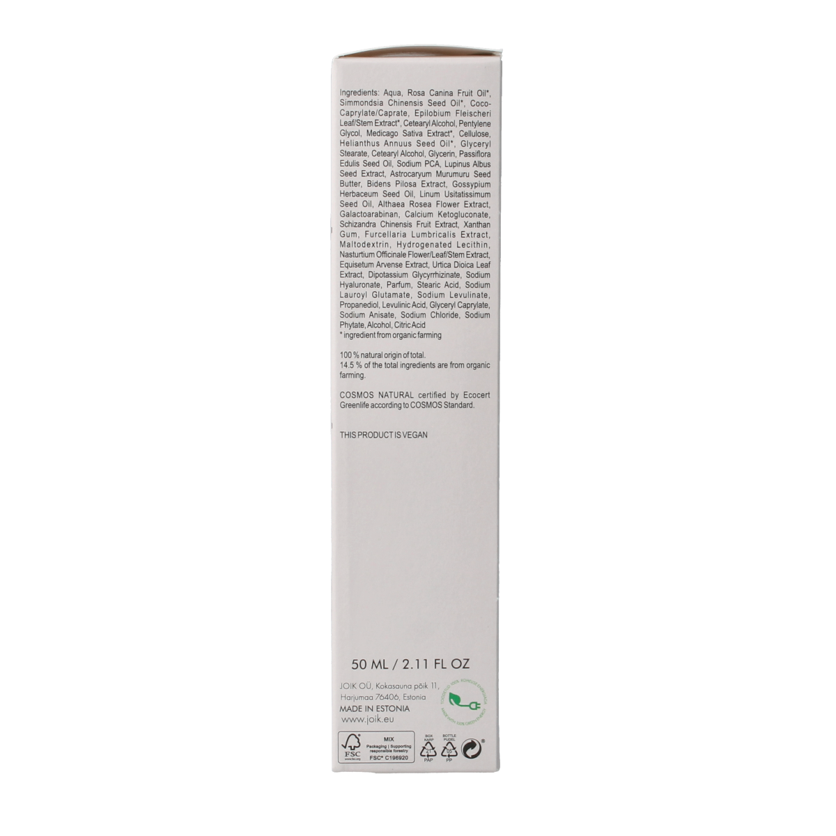Joik Organics Re-boost collagen day cream skin revive 50.00 Milliliter