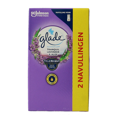 Glade Touch & fresh navul duo lavendel / aloe 2.00 Stuks