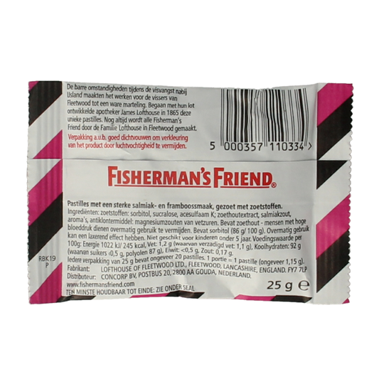 Fisherman's Friend Framboos suikervrij 25.00 Gram