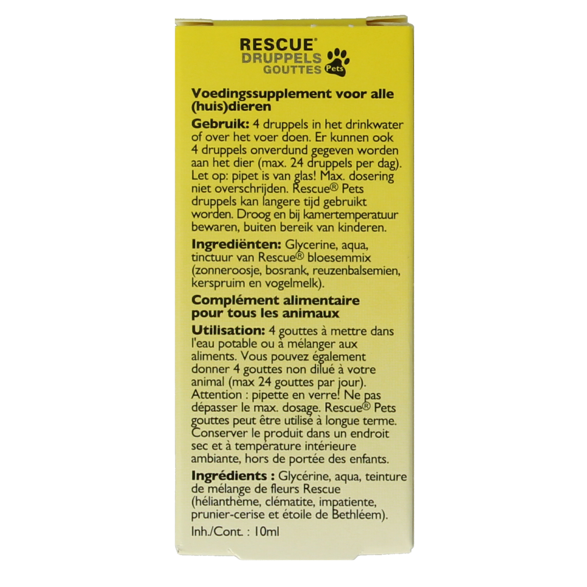 Bach Rescue Rescue pets druppels 10.00 Milliliter