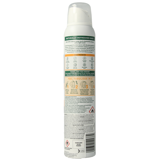 Batiste Droogshampoo green tea & chamomile normaal haar 200.00 Milliliter