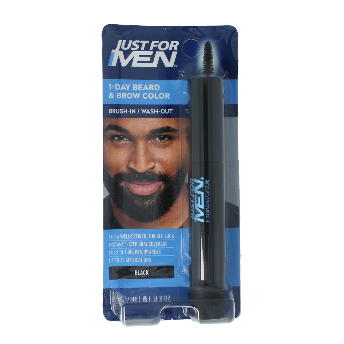 Just For Men Baard / wenkbrauw zwart 9.00 Milliliter