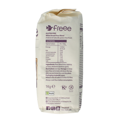 Doves Farm Glutenvrij broodmix wit bio 1 Kilogram