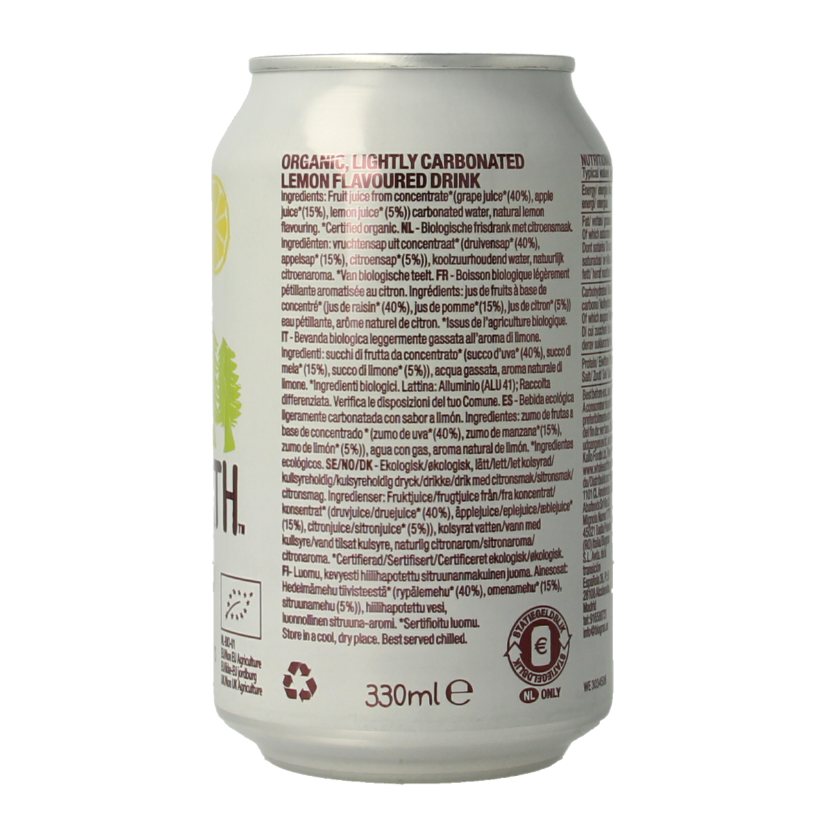 Whole Earth Sparkling lemonade  bio 330.00 Milliliter