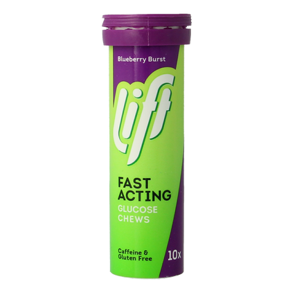 Lift LIFT GlucoTabs blueberry/bosbes buisje  10.00 Tabletten