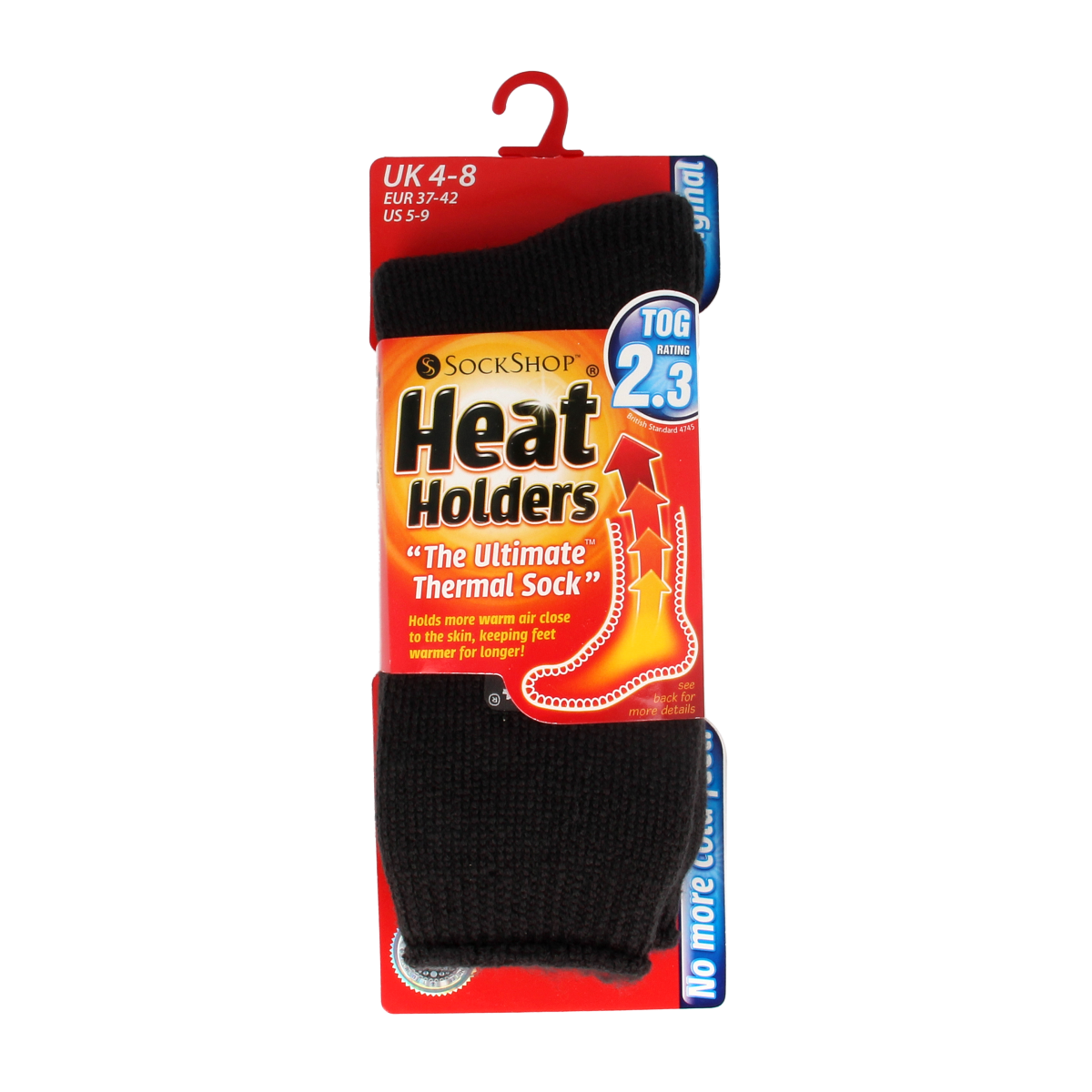 Heat Holders Ladies original socks maat 4-8 charcoal 1.00 Paar