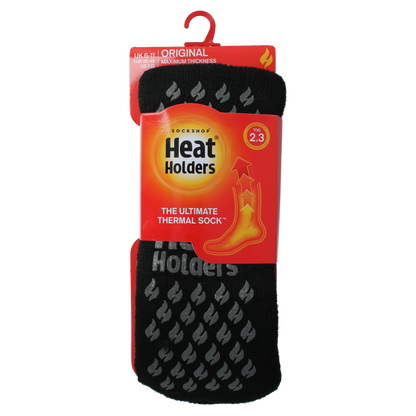Heat Holders Mens socks anti slip 6-11 black/grey 1 Paar
