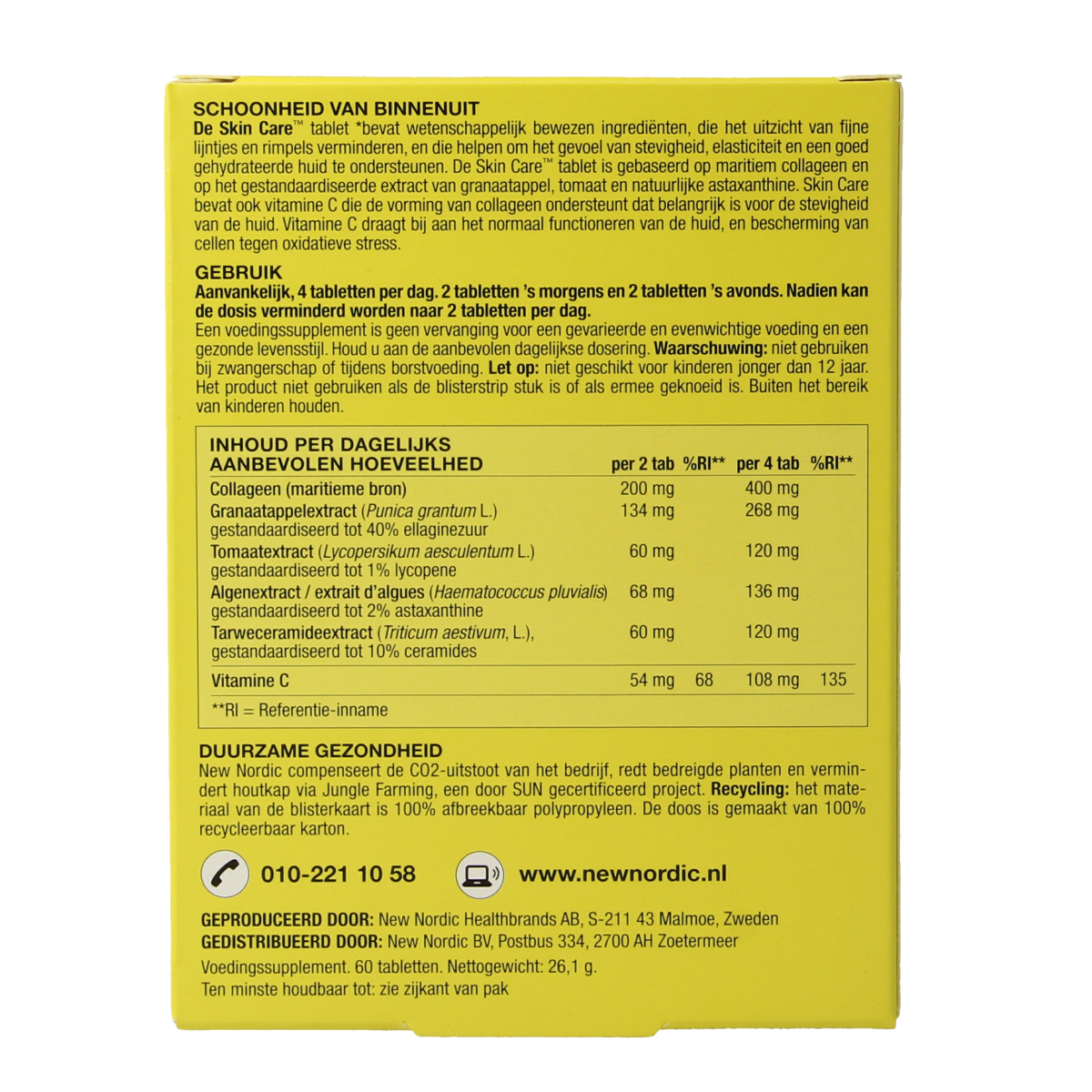 New Nordic Skin care collagen filler 60.00 Tabletten