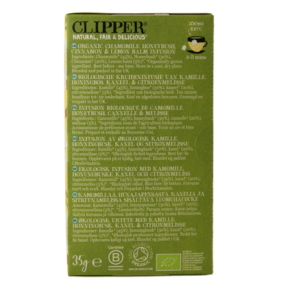 Clipper Chamomile & cinnamon organic infusion bio 20.00 Zakjes