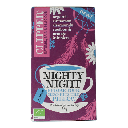Clipper Kruidenthee nighty night bio 20.00 Zakjes