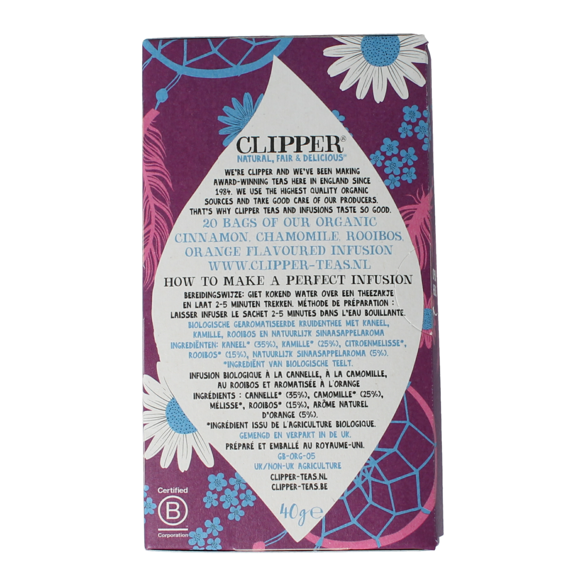 Clipper Kruidenthee nighty night bio 20.00 Zakjes