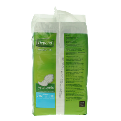 Depend Anatomic normaal 16.00 Stuks