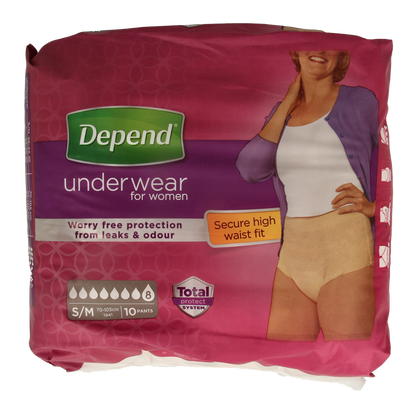 Depend Pants female super maat S/M 10.00 Stuks