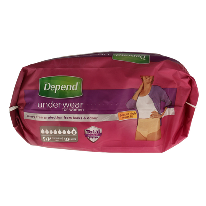 Depend Pants female super maat S/M 10.00 Stuks