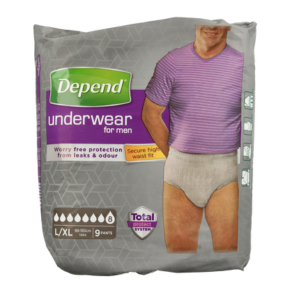 Depend Pants men super maat L/XL 9.00 Stuks