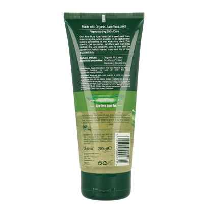 Optima Aloe pura aloe vera gel organic original 200.00 Milliliter