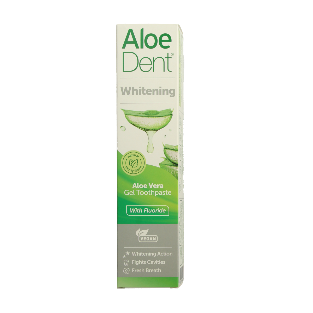 Aloe Dent Tandpasta aloe vera whitening with fluor 100.00 Milliliter