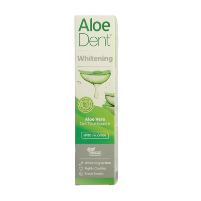 Aloe Dent Tandpasta aloe vera whitening with fluor 100.00 Milliliter