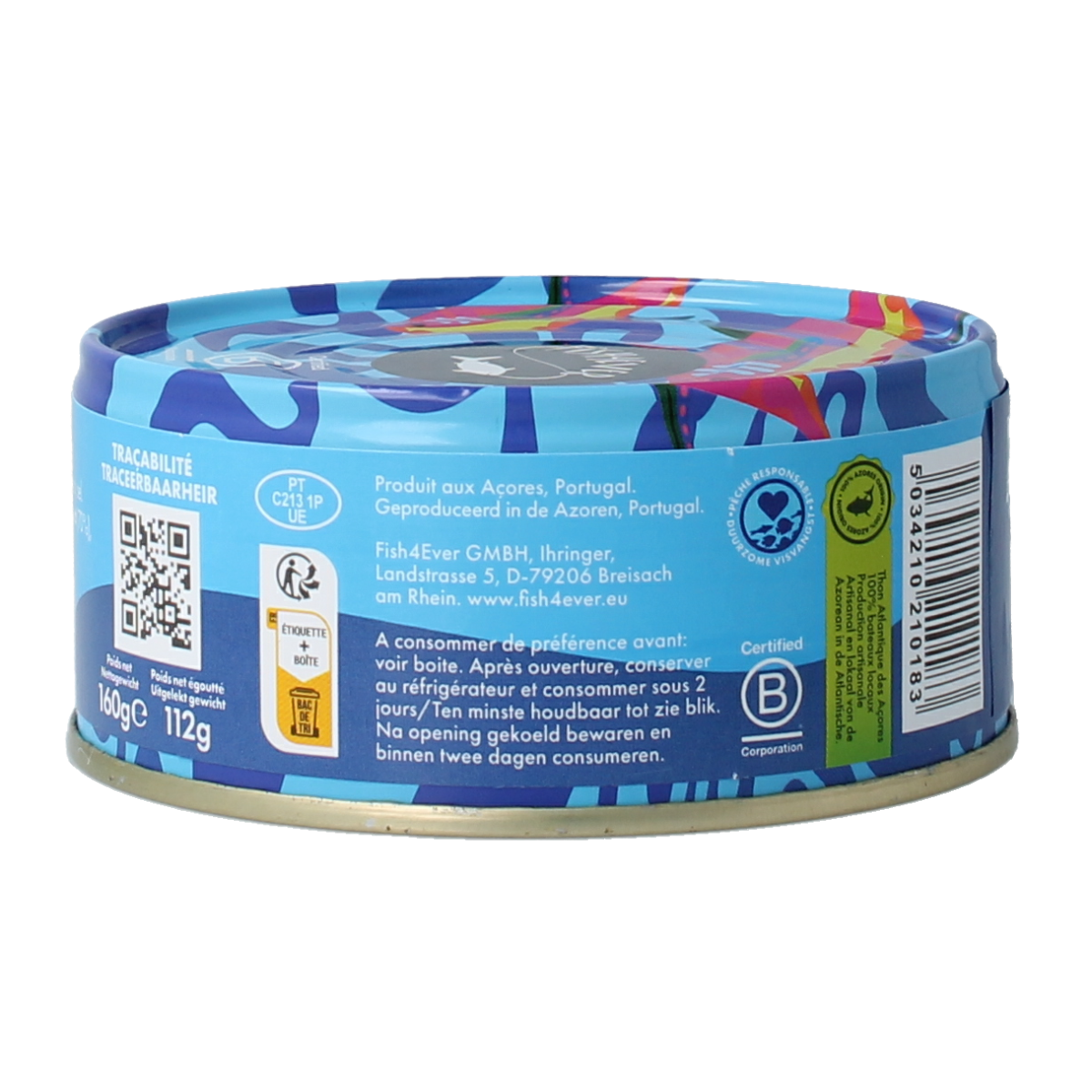 Fish 4 Ever Tonijnstukken in water 160.00 Gram