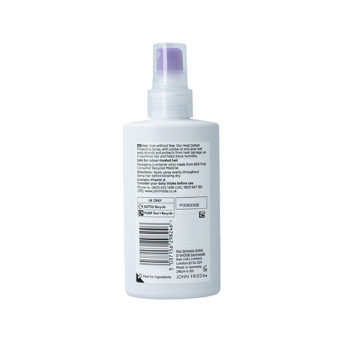 John Frieda Frizz ease heat defeat protecting spray 150.00 Milliliter