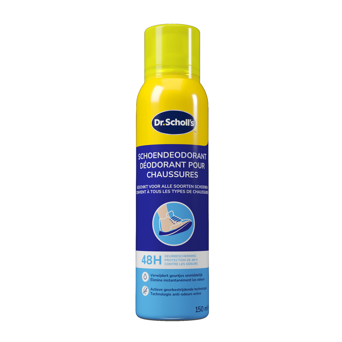 Dr. Scholl's Schoenen deodorant spray 150.00 Milliliter