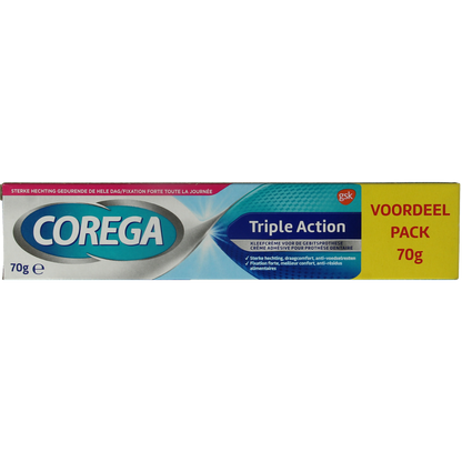 Corega Triple action kleefcreme 70.00 Gram