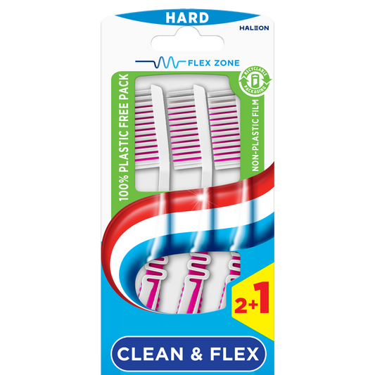 Aquafresh Tandenborstel clean & flex hard 3.00 Stuks