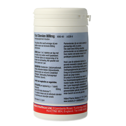 Lamberts Plant sterolen 800mg 60.00 Tabletten