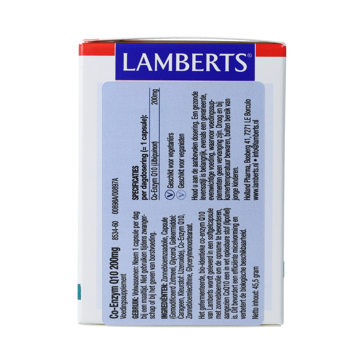 Lamberts Co enzym Q10 200mg 60.00 Vegetarische capsules