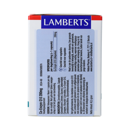 Lamberts Co enzym Q10 200mg 60.00 Vegetarische capsules