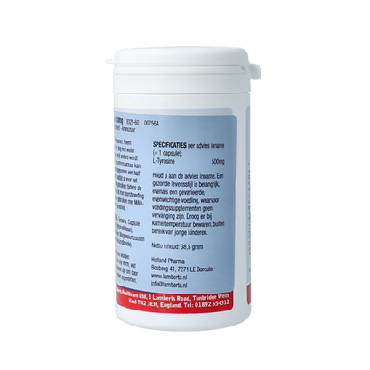 Lamberts L-Tyrosine 500mg 60 Capsules