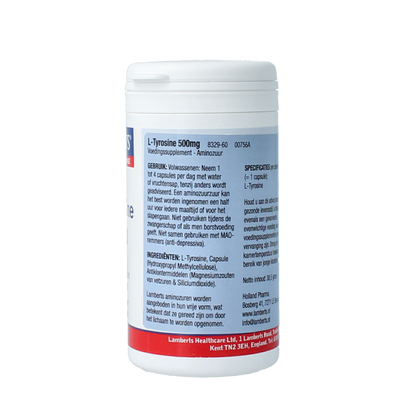Lamberts L-Tyrosine 500mg 60 Capsules