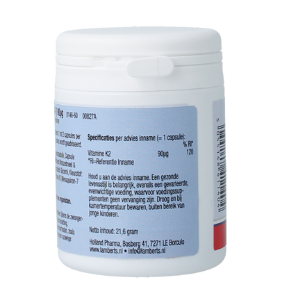 Lamberts Vitamine K2 90mcg 60.00 Capsules
