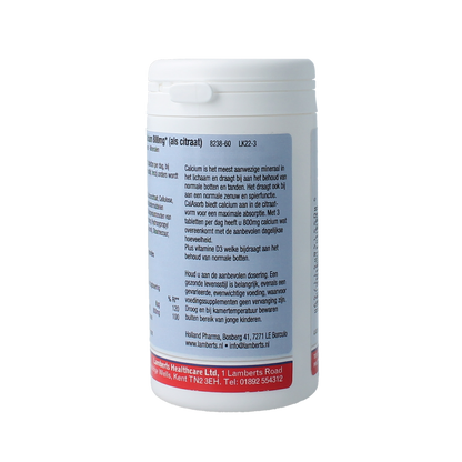 Lamberts CalAsorb (calciumcitraat) en vitamine D3 60.00 Tabletten