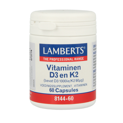 Lamberts Vitamine D3 1000IE 25mcg en K2 90mcg 60.00 Capsules