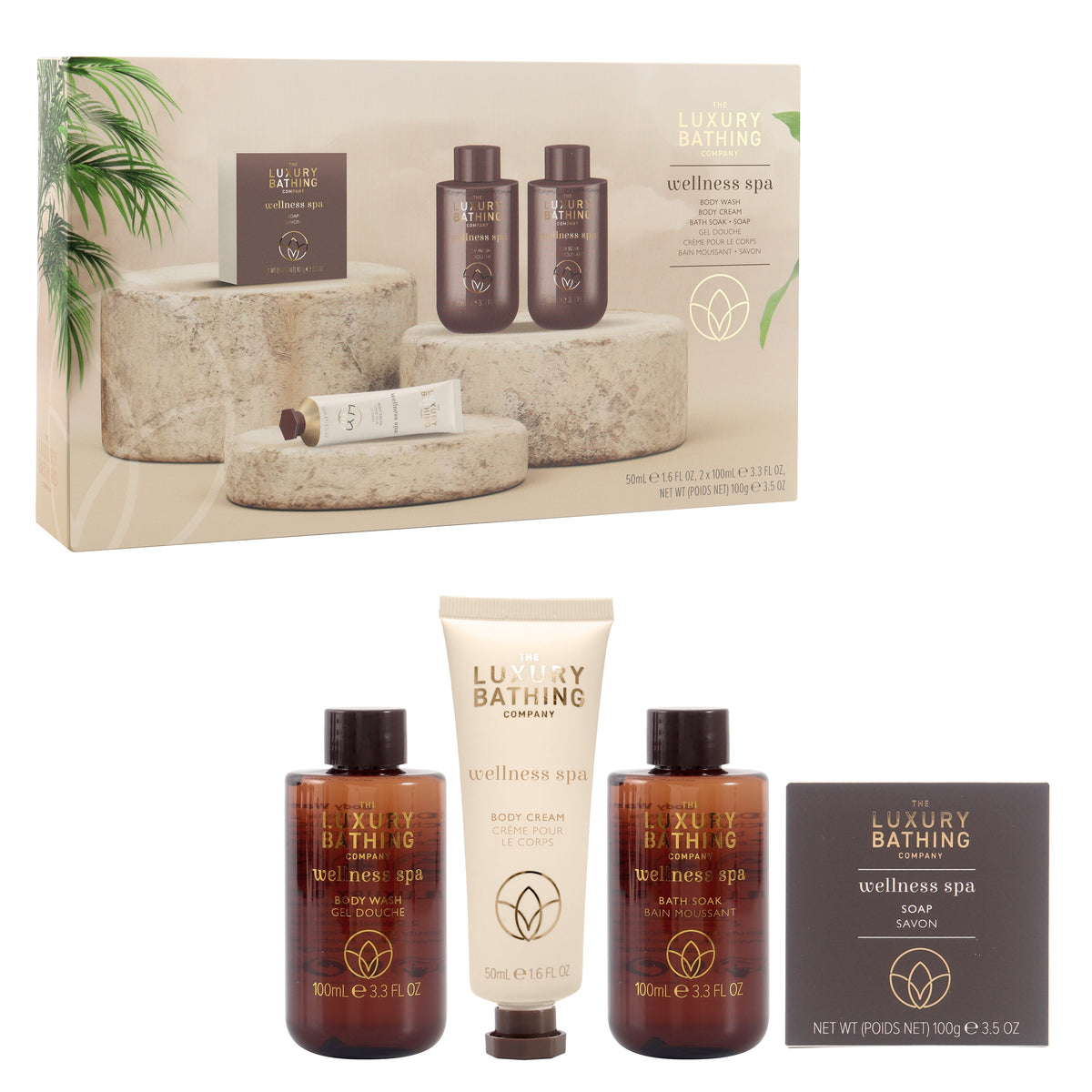 The Luxury Bathing Co Wellness Spa - Top to Toe Essentials 1.00 Set