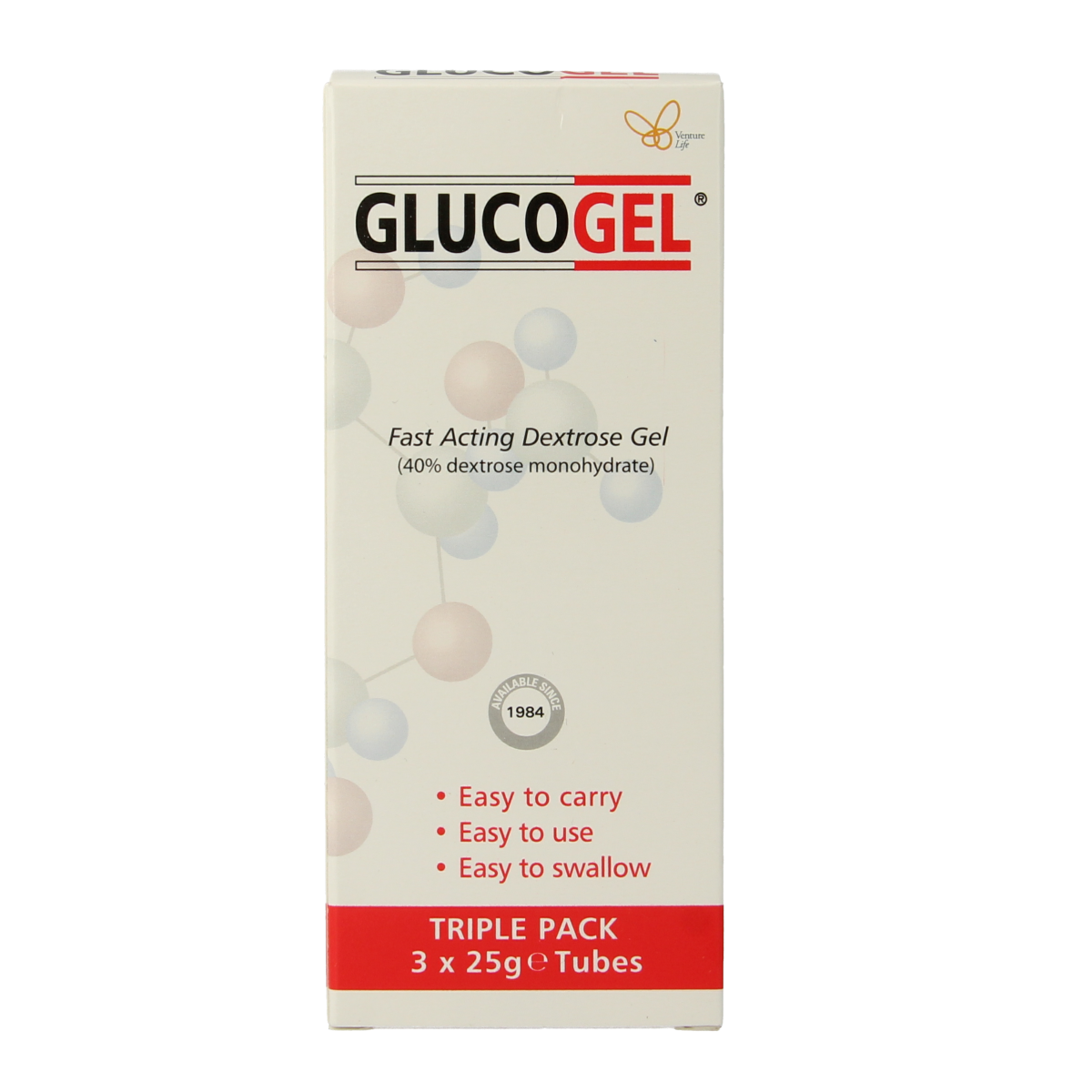 Glucogel Glucogel 25g(3 tubes) 75.00 Gram