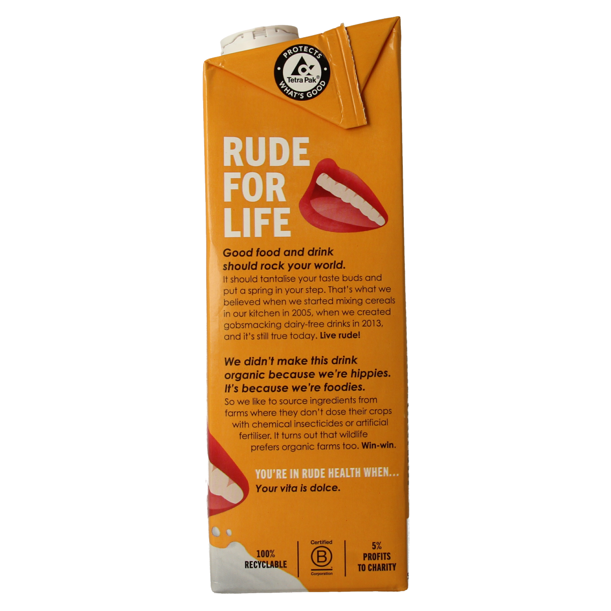 Rude Health Amandeldrank bio 1.00 Liter