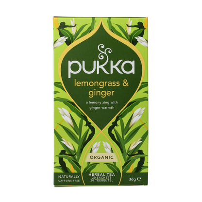 Pukka Lemongrass & ginger thee bio 20.00 Zakjes