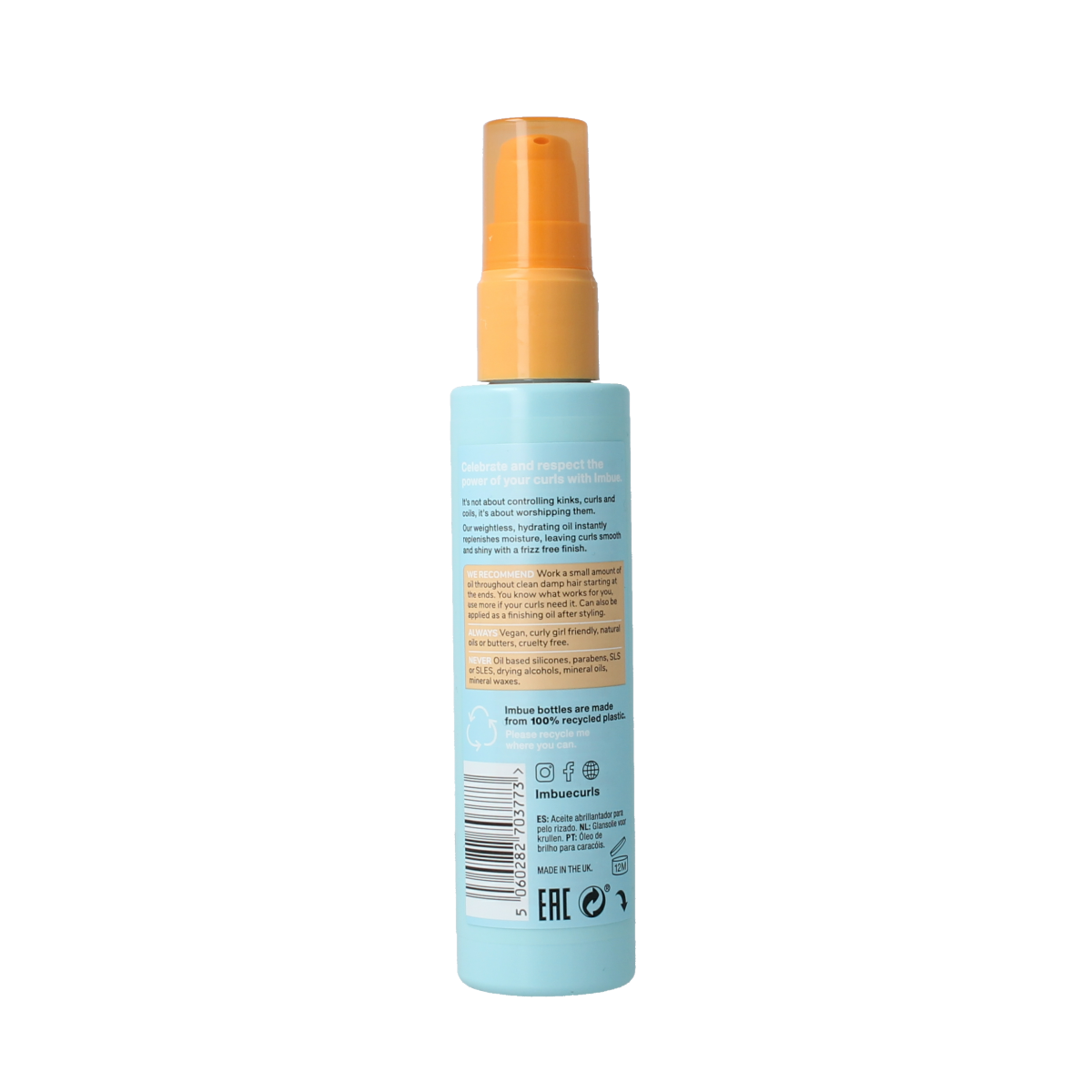 Imbue Curl worshipping shine oil 100.00 Milliliter