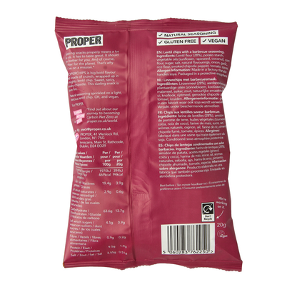 Proper Chips Chips barbecue glutenvrij 20.00 Gram