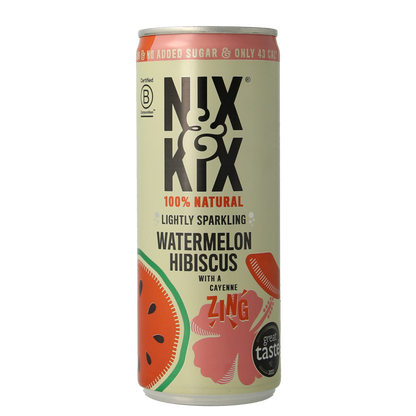 Nix & Kix Watermelon hibiscus blikje 250.00 Milliliter