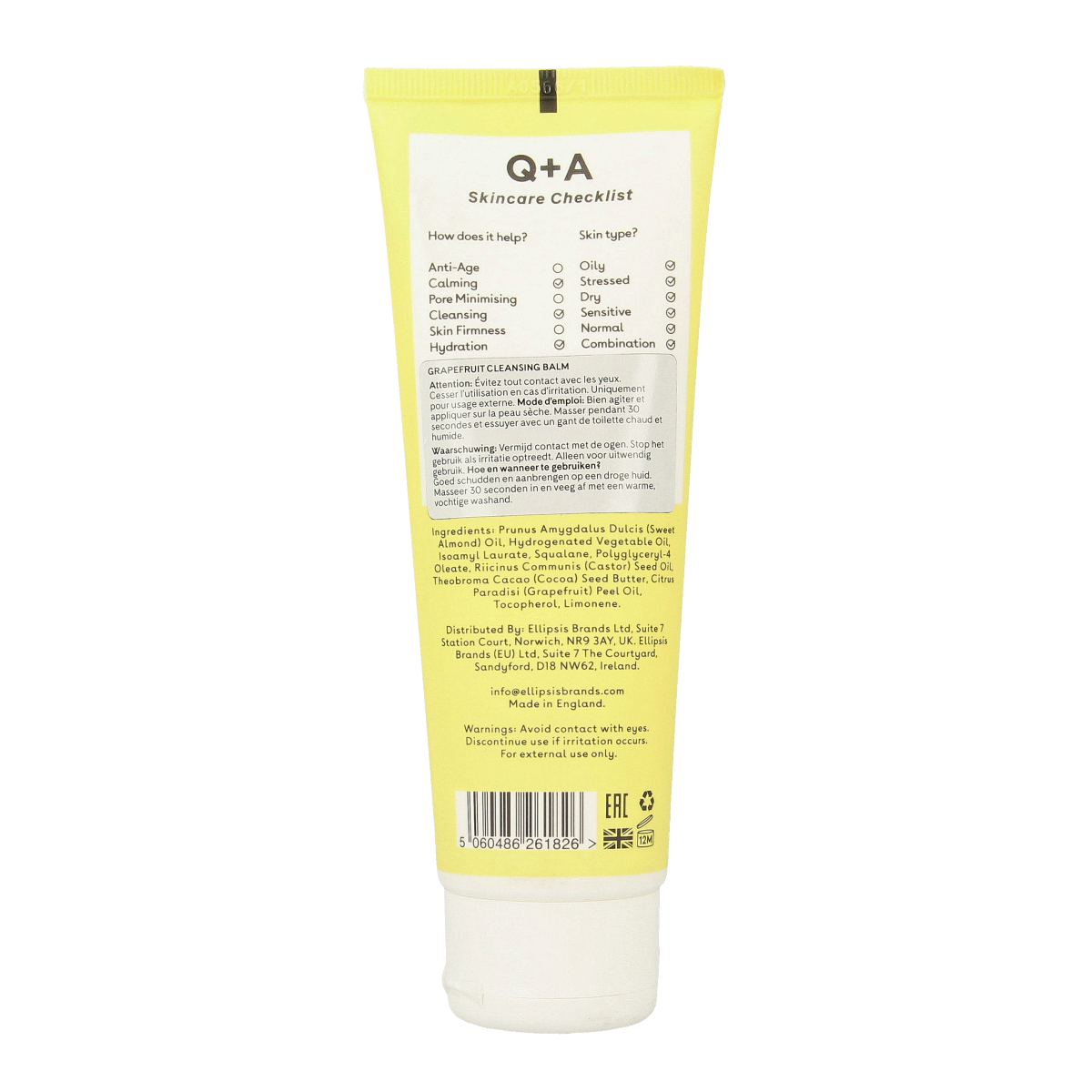 Q+A Grapefruit cleansing balm 125.00 Milliliter