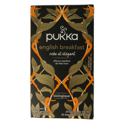 Pukka English breakfast bio 20 Zakjes
