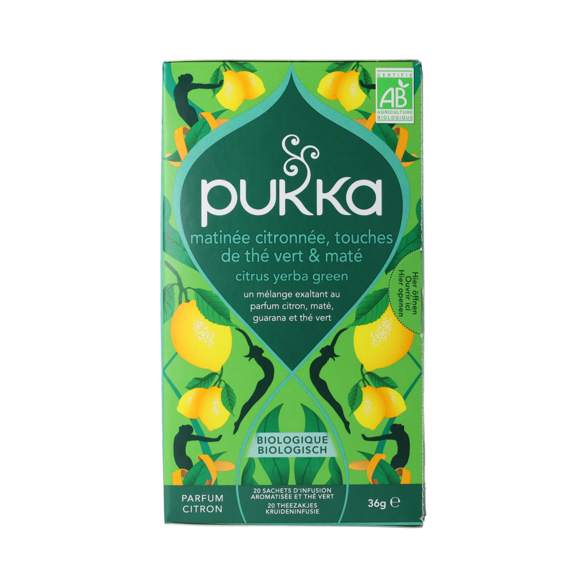 Pukka Citrus Yerba Green bio 20.00 Zakjes