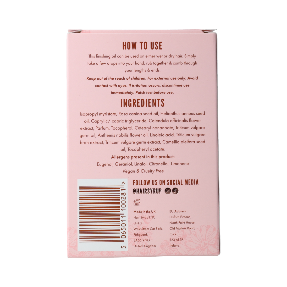 Hair Syrup Hair syrup rose bloom hair oil 50.00 Milliliter