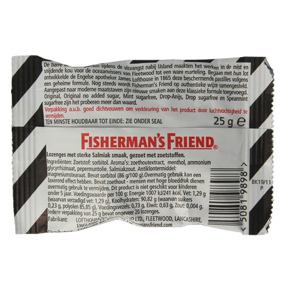 Fisherman's Friend Salmiak suikervrij 25.00 Gram