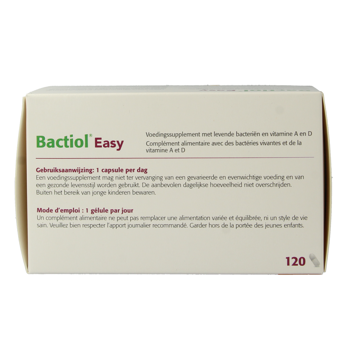 Metagenics Bactiol easy 120.00 Capsules