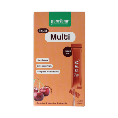Purasana Multivit liquid gelstick 10ml 15.00 Stuks
